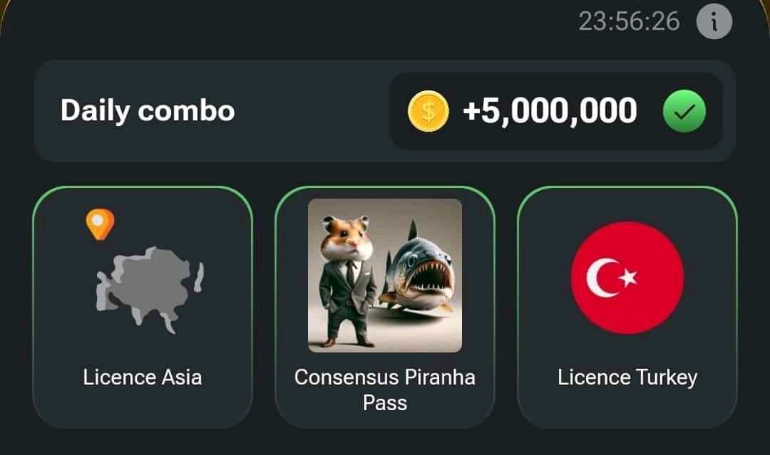 Licence Asia, Consensus Piranha Pass, Licence Turkey