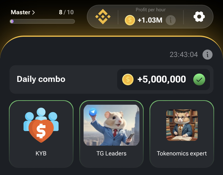 KYB, Tokenomics export, TG Leaders